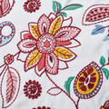 FJÄLLFRYLE Cushion, white multicolour/embroidery, 50x58 cm