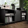 TROTTEN Cabinet with sliding doors, anthracite, 80x75 cm