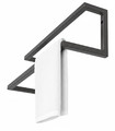 Double Wall-Mounted Towel Rail, graphite