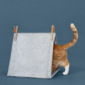 UTSÅDD Cat house, grey/felt