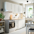 KNOXHULT Kitchen, white frame, 220x61x220 cm
