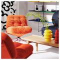 DYVLINGE Swivel armchair, Kelinge orange
