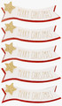Christmas Sticker Decorations, 5 pcs