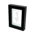 GoodHome Set of 4 Picture Frames Islande, black