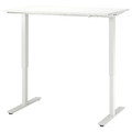 TROTTEN Desk sit/stand, white, 120x70 cm