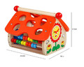 Wooden Shape Sorter Educational Toy House 3+