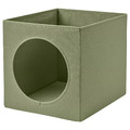 UTSÅDD Cat house, green, 33x38x33 cm