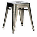 Stool Paris, metallic