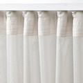 ROSENROBINIA Sheer curtains, 1 pair, white, 145x300 cm