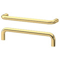BAGGANÄS Handle, brass-colour, 143 mm, 2 pack