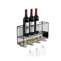 Mini Bar Wall Shelf Parima, black