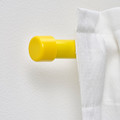 BEKRÄFTA Curtain rod set, yellow, 120-210 cm 19 mm