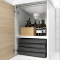ENHET / TVÄLLEN Wash-stnd w door/wash-basin/tap, white/oak effect, 44x43x65 cm