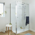 GoodHome Sliding Shower Door Naya 120 x 195 cm, clear glass