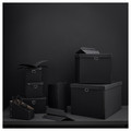 NIMM Storage box with lid, black, 16.5x16.5x15 cm