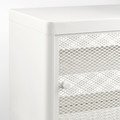 MACKAPÄR Storage bench with sliding doors, white, 100x37 cm