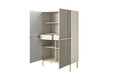 High Cabinet Sideboard Nicole, cashmere, gold legs