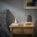 VAPPEBY Bluetooth speaker lamp, outdoor/grey