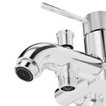 GoodHome Bath Mixer Tap Owens, silver