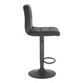 Bar Stool with Backrest Dafne VIC, black