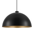 GoodHome Pendant Lamp Songor E27 38cm, black