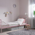 BARNDRÖM Duvet cover and pillowcase, heart pattern white, pink, 150x200/50x60 cm