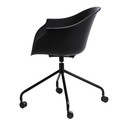 Chair with Castors Roundy, black