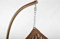 Hanging Cocoon Chair BALI LUX, in-/outdoor, brown