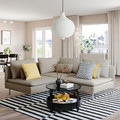 SÖDERHAMN Corner sofa, 3-seat, Fridtuna light beige