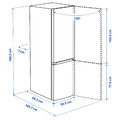 ALINGSÅS Fridge/freezer, IKEA 500 freestanding/stainless steel, 210/106 l