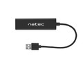 Natec USB Hub 3-ports + RJ45 Dragonfly