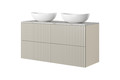 Bathroom Countertop MDF Nicole 120cm, crema bianca