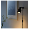 HEKTAR Wall/clamp spotlight, dark grey