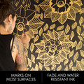Sharpie Metallic Markers Set Gold, Silver, Brown 3pcs
