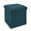 Folding Storage Pouffe Vels Atom, turquoise