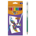 BIC Erasable Coloured Pencils Evolution Illusion 12 Colours