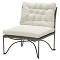 JUTHOLMEN Easy chair, outdoor, dark grey/Kuddarna light grey-beige, 65x73x83 cm