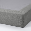 LYNGÖR Sprung mattress base, dark grey, 90x200 cm