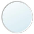 HÄNGIG Mirror, white, round, 26 cm