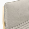 POÄNG Armchair, birch veneer, Knisa light beige