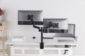 Gembird Adjustable Desk 2-display Mounting Arm for Monitors 17-32" 9kg