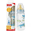 NUK First Choice Plus Baby Bottle with Temperature Control 300ml 0-6m, blue