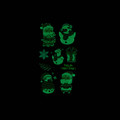 Glow-in-the-Dark Christmas Temporary Tattoos