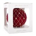 Christmas Glass Bauble De Lux 120mm