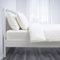 NESTTUN Bed frame, white, Leirsund, 140x200 cm