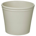 KÖRSBÄRSBJÖRK Plant pot, light grey/beige, 19 cm