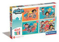 Clementoni Children's Puzzle Super Friends 4in1 3+