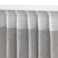 RYSSBRÄKEN Room darkening curtain, 1 piece, light grey, 140x300 cm