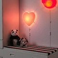 UPPLYST LED wall lamp, heart pink
