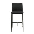 Bar Stool Demina, low, grey